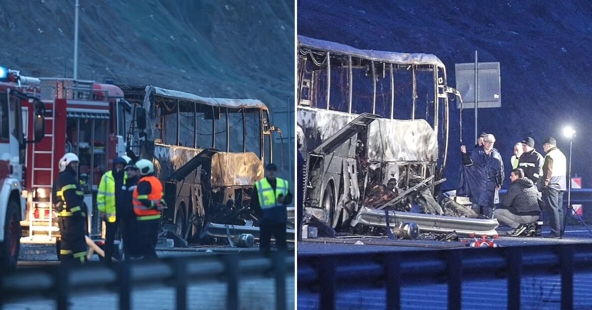 untitled design 61.jpg?resize=1200,630 - 45 People, Including 12 Children, Burned To Death As Their Bus Burst Into Flames After Slamming Into A Barrier