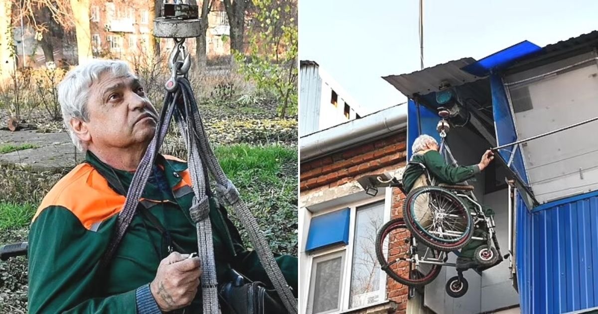 untitled design 97.jpg?resize=412,232 - Man In Wheelchair Who Struggled To Get To His Apartment Builds His Own Solar-Powered Elevator