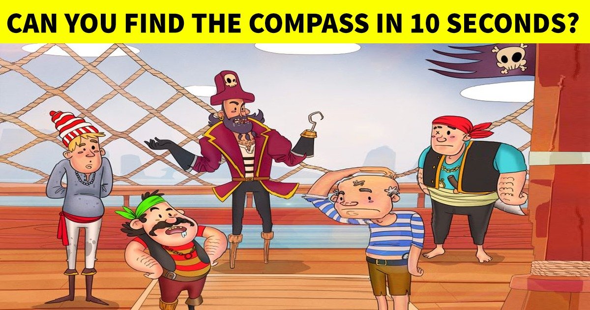 whatsapp image 2021 11 08 at 9 27 01 pm.jpeg?resize=412,275 - This Pirate Has Lost His Compass In The Middle Of The Sea! Take Out A Few Seconds And Spot The Compass
