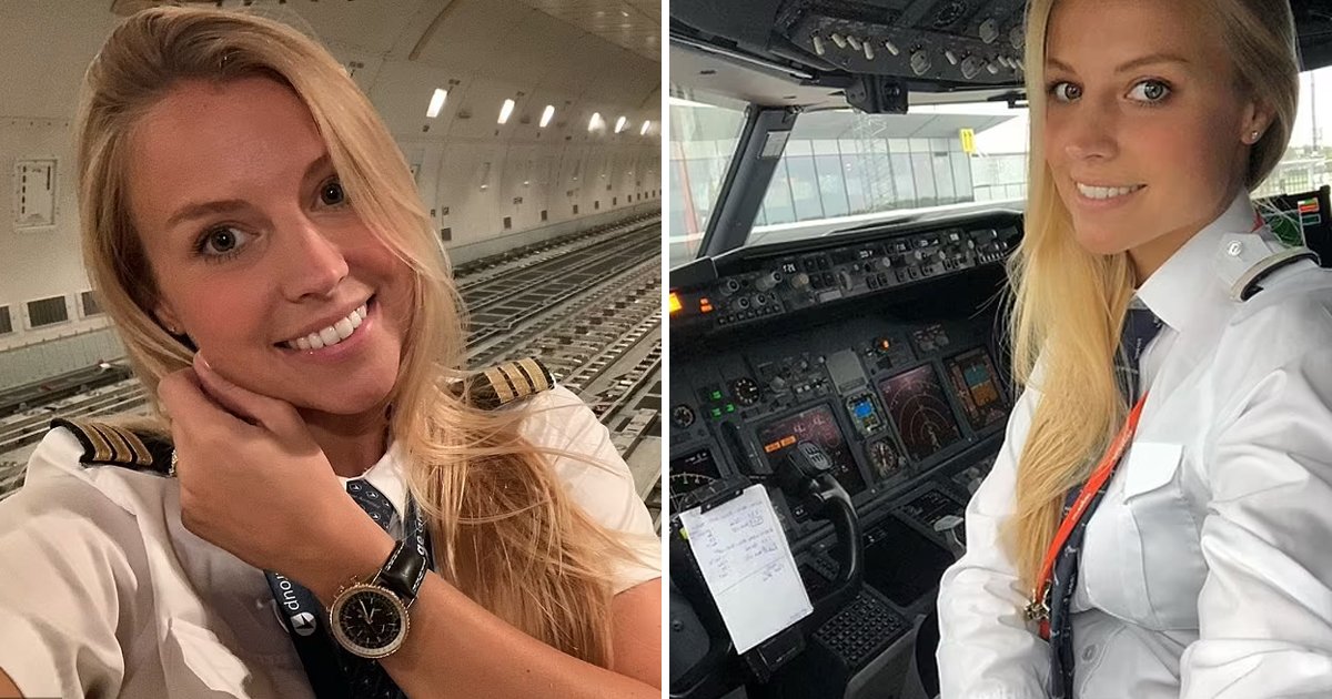104.jpg?resize=1200,630 - Stunning Female Pilot Instagrammer Sheds 'Dumb Blonde' Stereotype After Flying Boeing 737s At 21 & Now CONTROLS Jumbo Jets