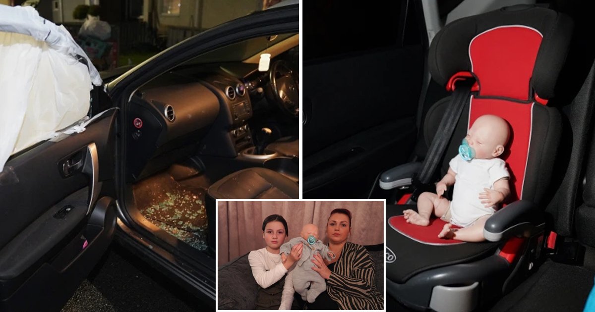 d121.jpg?resize=1200,630 - Police Force Left Red-Faced With Embarrassment After Cops SMASH Car Window To Rescue Baby That Was Actually A DOLL