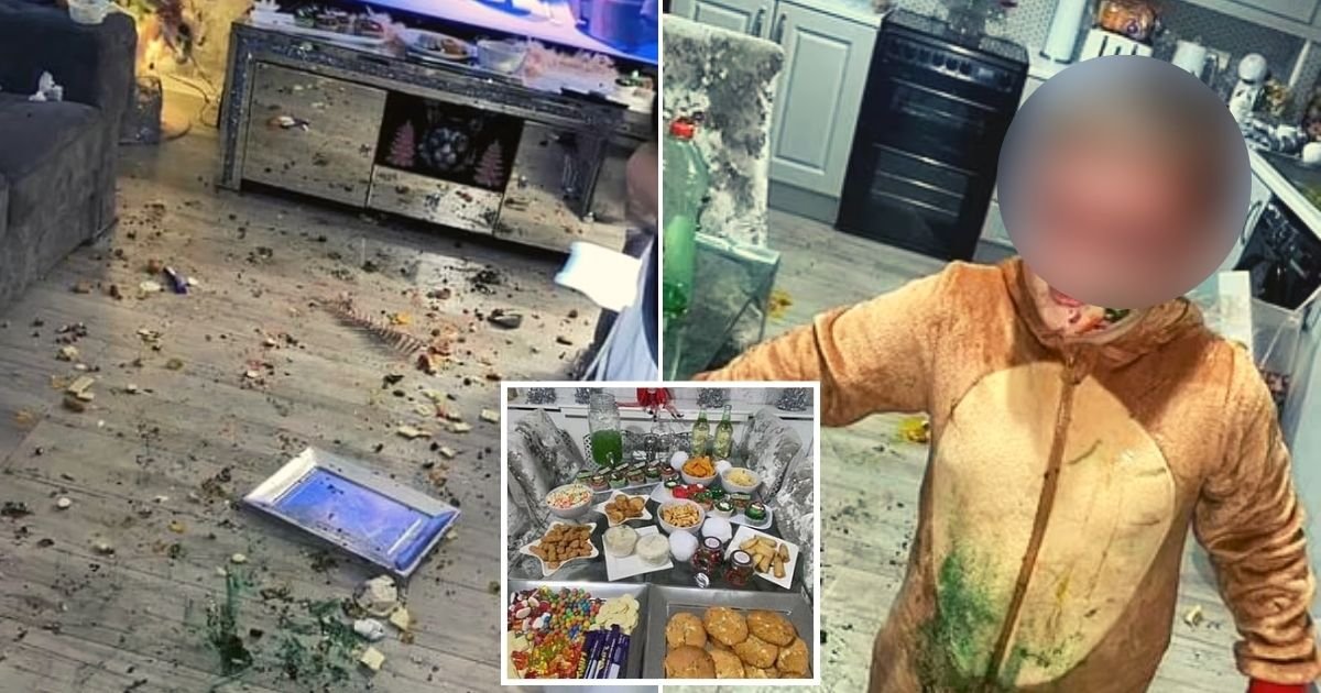 grinch5.jpg?resize=1200,630 - Mother Outraged After Paying $112 For A 'GRINCH Visit' Only To Have Her Home Trashed And Her Son Drenched In Green Juice