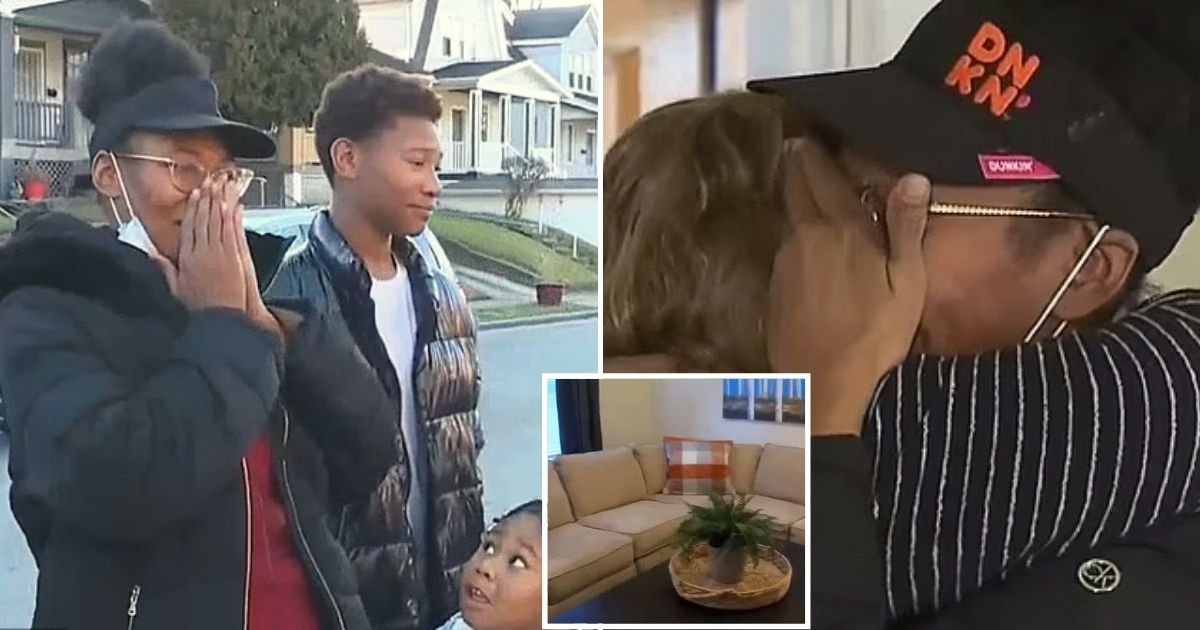 home3.jpg?resize=412,275 - Dunkin' Employee With Three Children Receives A Fully-Furnished HOME From A Loyal Customer After They Were Evicted