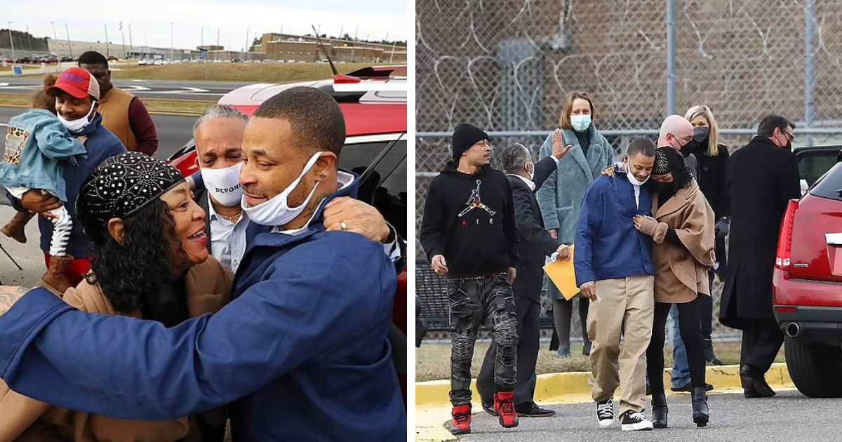 q1 1 1.png?resize=412,275 - PICTURED: Atlanta Man Breaks Down In Tears As He's Released From Jail After Being WRONGLY Convicted