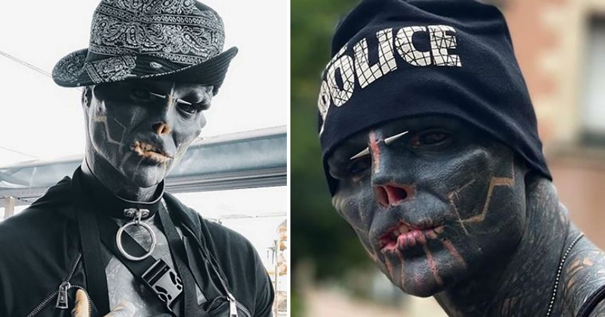 q1 13.jpg?resize=412,275 - Man ADDICTED To Body Modification Says His Mission To Become A 'Black Alien' Is 37% Complete After Latest Operation