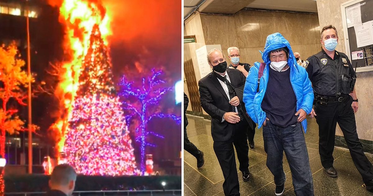 q2 5.jpg?resize=1200,630 - Outrage As Suspect Accused Of Torching Iconic 50ft Christmas Tree In Manhattan FREED