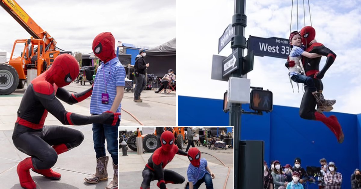 q3 1.png?resize=1200,630 - Stars Zendaya & Tom Holland Spend The Day On Spider-Man Set With Bridger Walker, Boy Who SAVED His Sister