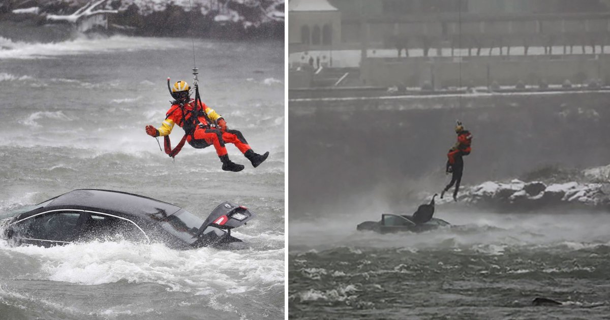 q3 6.jpg?resize=1200,630 - Tragedy As Woman DELIBERATELY Drives Vehicle Into River At Niagara Falls As Rescue Officials Rush To Retrieve Her Car