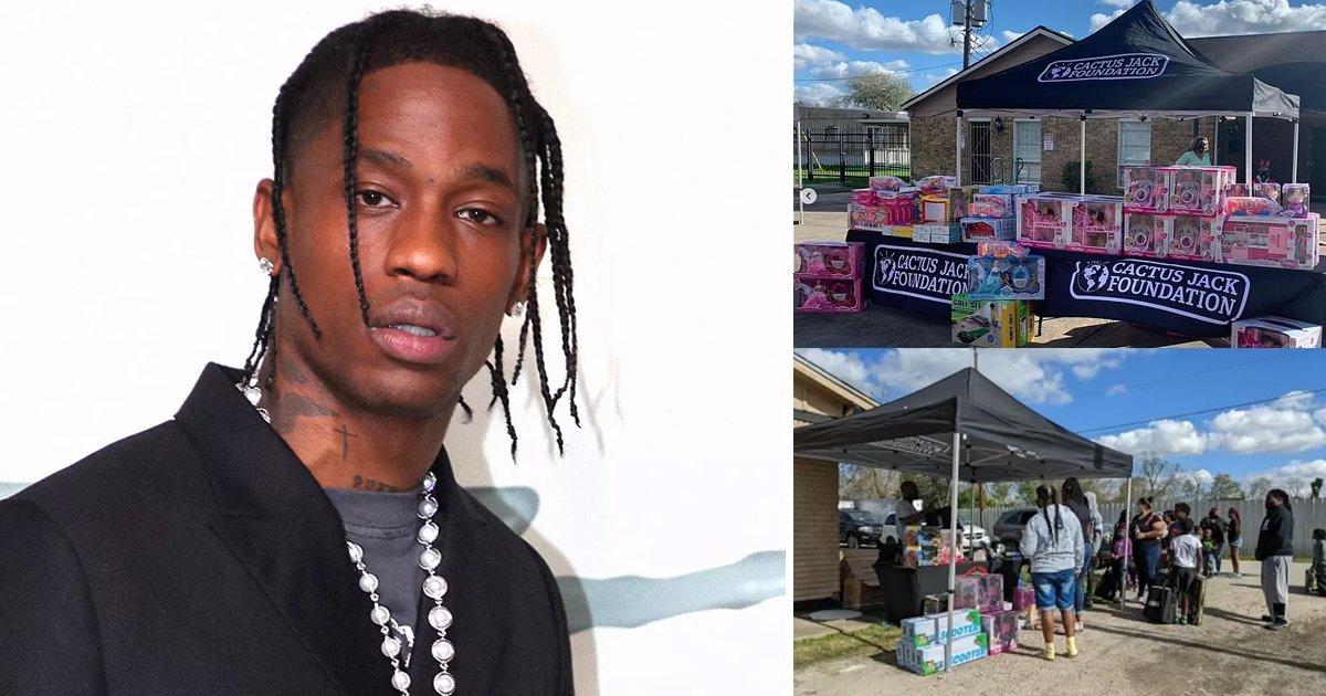 q4 10.jpg?resize=412,275 - Travis Scott Tries To Spread 'Holiday Cheer' After Astroworld Festival Tragedy By Distributing Toys To More Than 2000 Kids In Houston