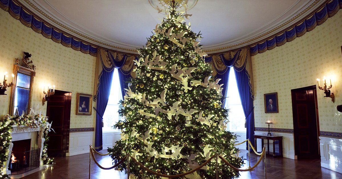 q5 19.jpg?resize=412,275 - "At Least Melania Trump Added Color & Life"- Jill Biden Slammed By Social Media Followers For 'Colorless & Ugly' White House Christmas Decor