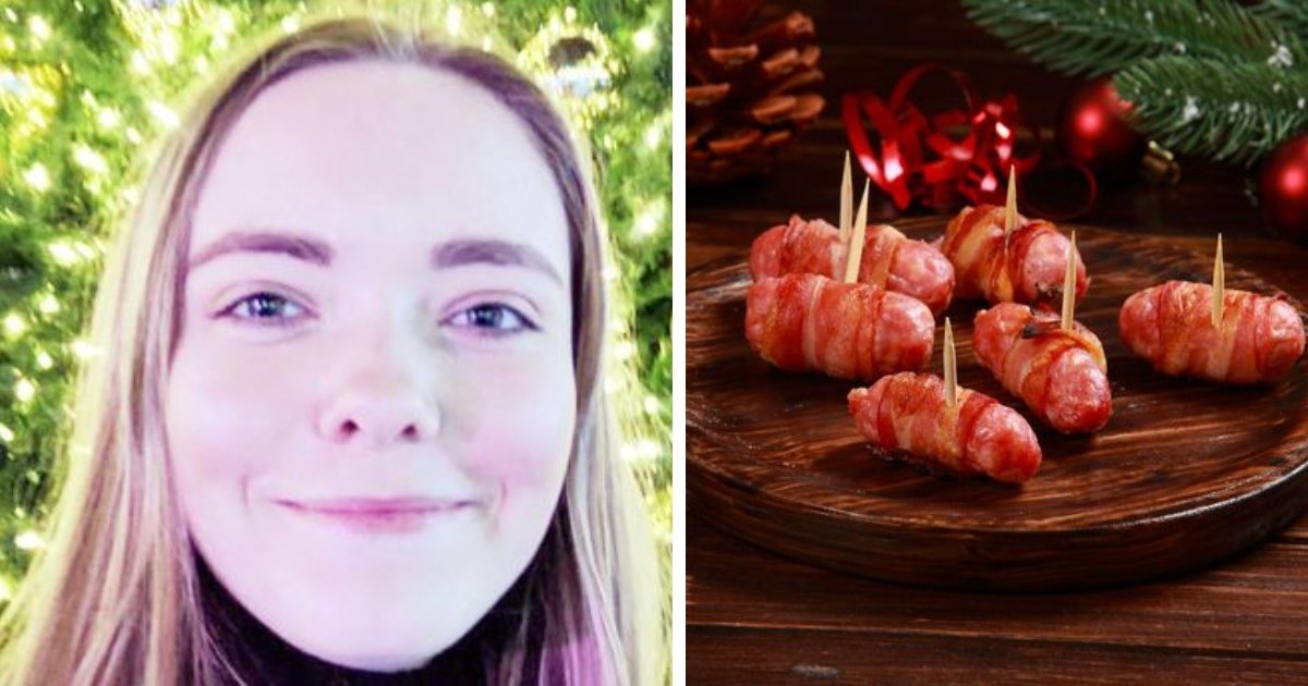 q7.jpeg?resize=412,232 - "I'm A STRICT Vegetarian But I Can't Stop Myself From Hogging On Sausage Rolls During Christmas"- Woman Slammed For Being A 'Bad Vegetarian"
