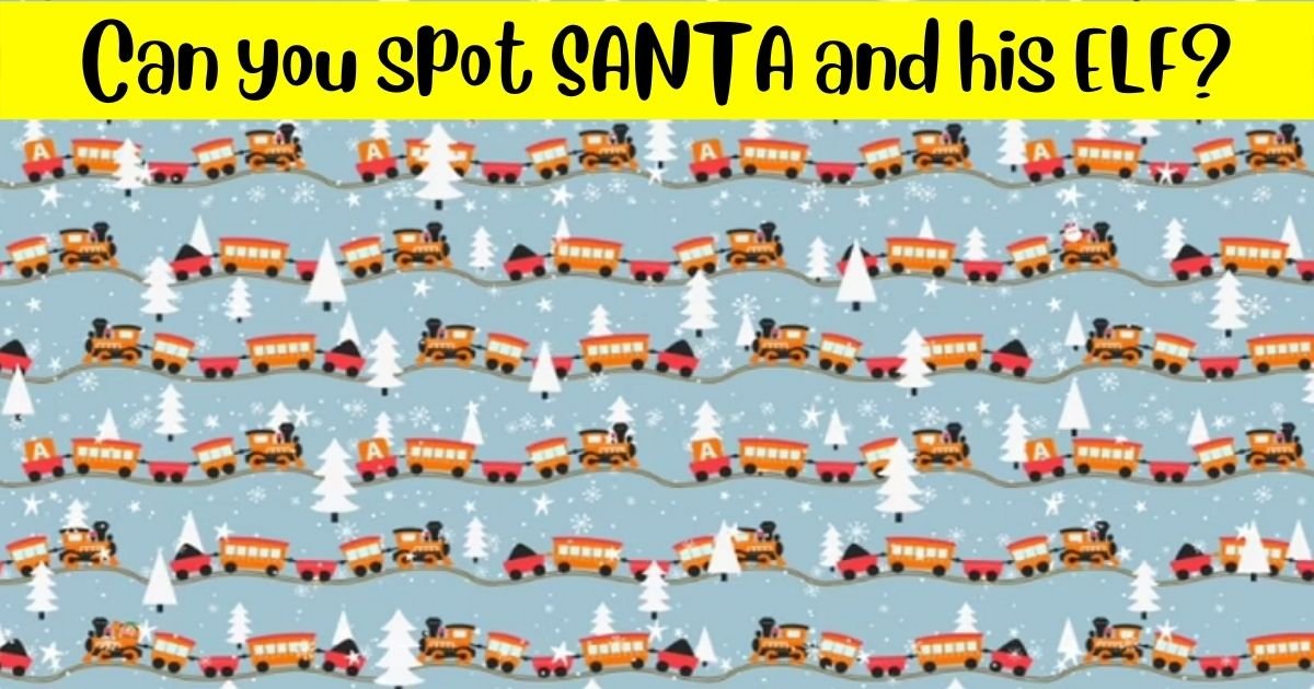 santa3.jpg?resize=1200,630 - 9 Out Of 10 Viewers Can't Spot SANTA And His Elf In This Festive Brainteaser! But Can You Find Them?