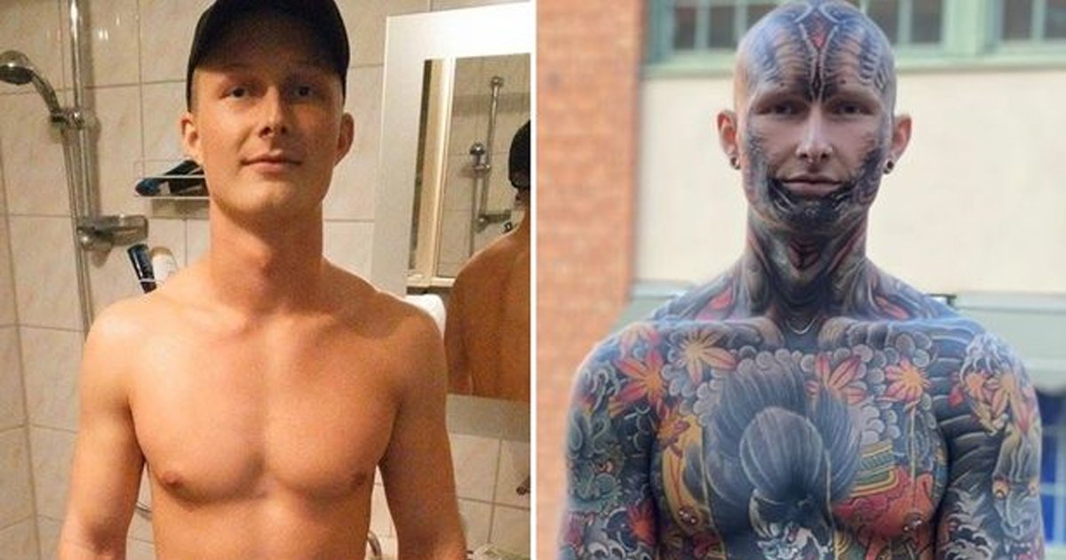 t1 5 1.jpg?resize=412,232 - Man Endures '260 Hours' Of Pain To Get 95% Of His ENTIRE Body Tattooed & Is Now Totally UNRECOGNIZABLE