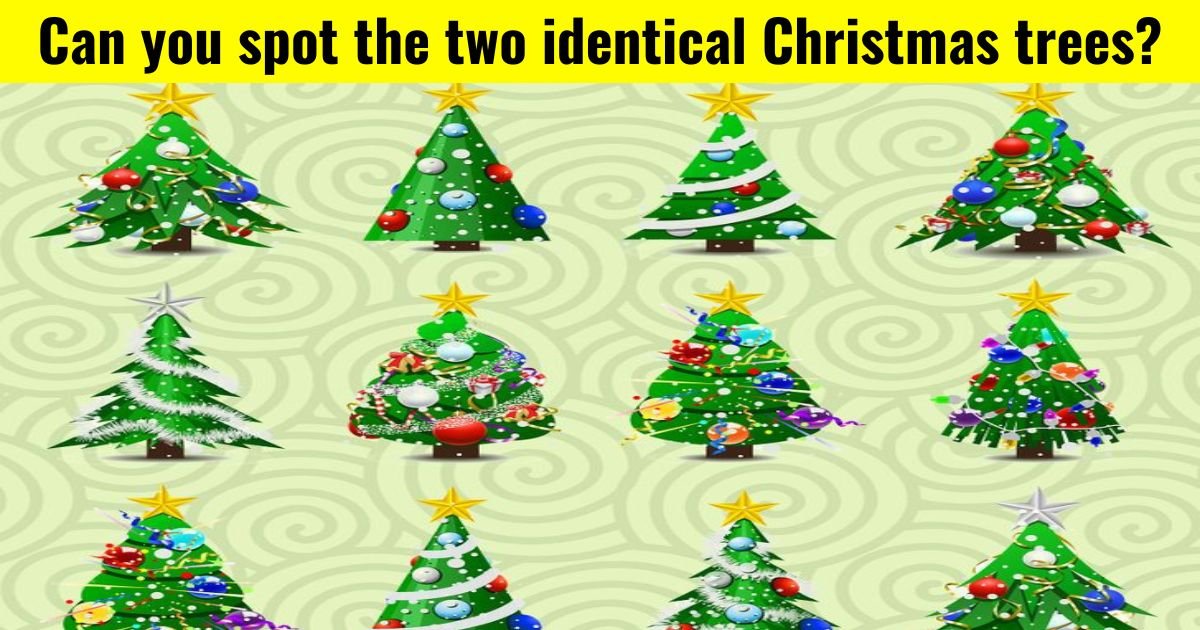 trees4.jpg?resize=1200,630 - 90% Of Viewers Can’t Spot The Two Identical Christmas Trees In 7 Seconds! But Can You Do It?