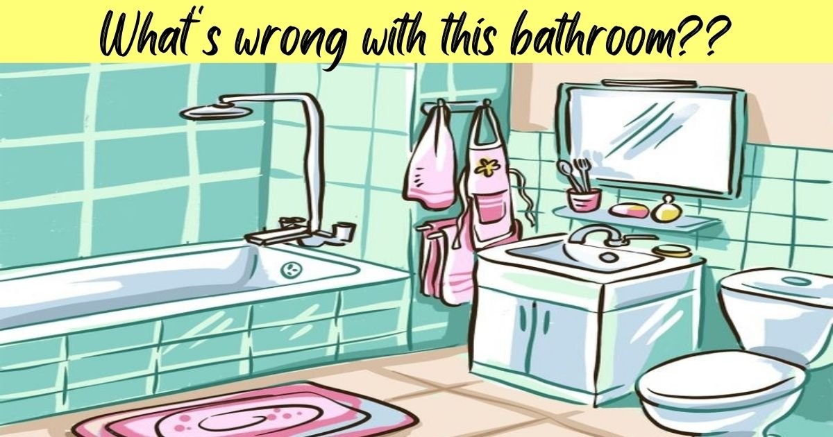 whats wrong with this bathroom.jpg?resize=412,232 - Can You Spot ALL Of The Mistakes In This Picture? 90% Of People Couldn't Find Them!
