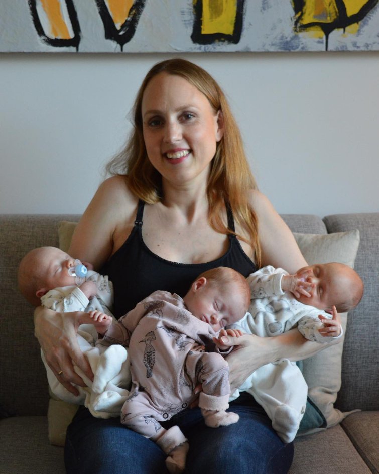 Triplets of Copenhagen Postpartum Pics — Mother of Triplets Posted a Photo  of Her Postpartum Tummy