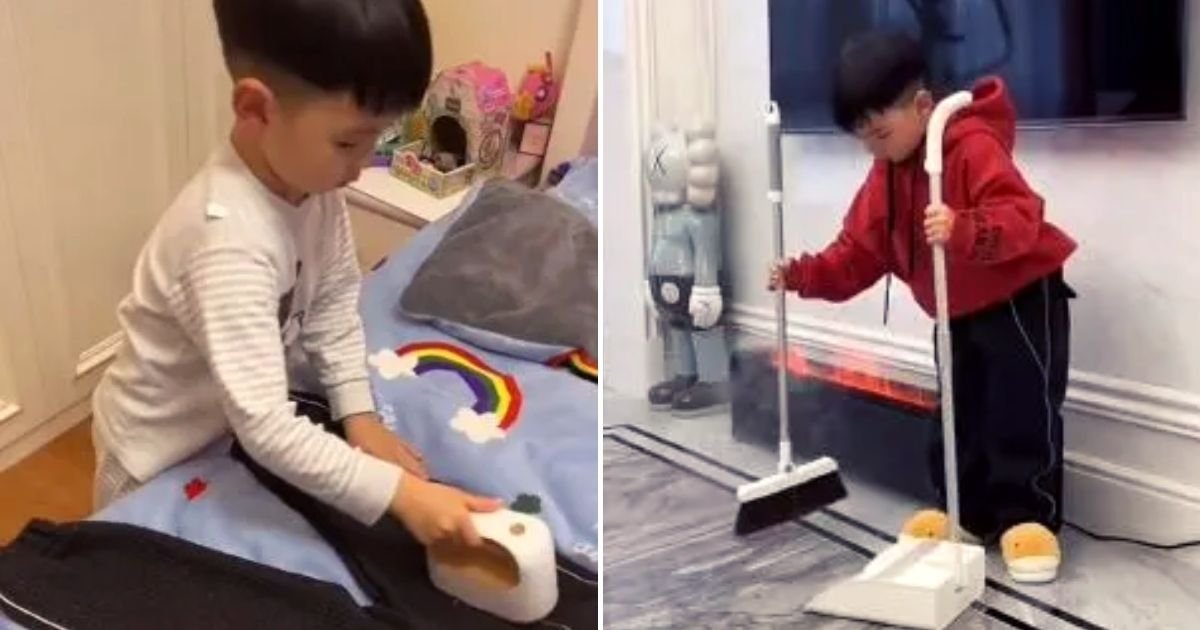 boy5.jpg?resize=1200,630 - 'My 6-Year-Old Son Wakes Up At 6 Am To Do Household Chores And Cook For Himself Before Going To School,' A Mother Reveals