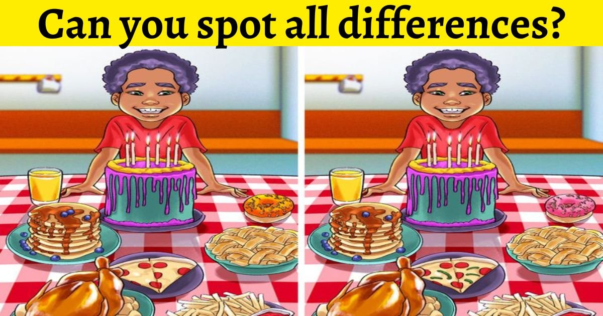 cake3.jpg?resize=1200,630 - 9 Out Of 10 Viewers Can't Spot The THREE Differences! But Can You Find Them?