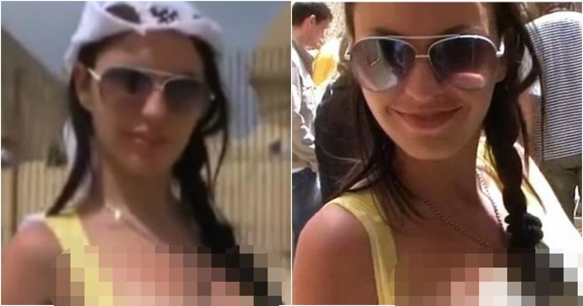 collage 255.jpg?resize=1200,630 - '피라미드'에서 몸 전부 다 보이게 입고 촬영했다가 체포된 여성 옷차림 사진