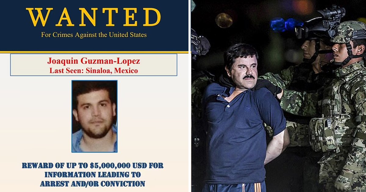 d74.jpg?resize=1200,630 - US Releases WANTED Poster & Mega Reward Worth '$5 Million' For The Arrest Of Joaquin 'El Chapo' Guzman's Son