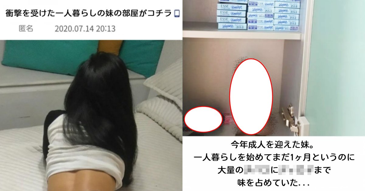 e382b5e383a0e3838d2.png?resize=412,275 - 【画像あり】一人暮らしの妹の様子を見に行った兄、ある“光景”に言葉失う「可愛い妹がいつの間に…」「もう顔も見れない」