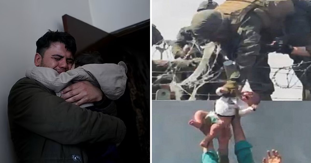 q1 7.jpg?resize=412,232 - Baby Who Went Missing After Being Handed To US Soldier Over Kabul Airport Fence REUNITED With Family