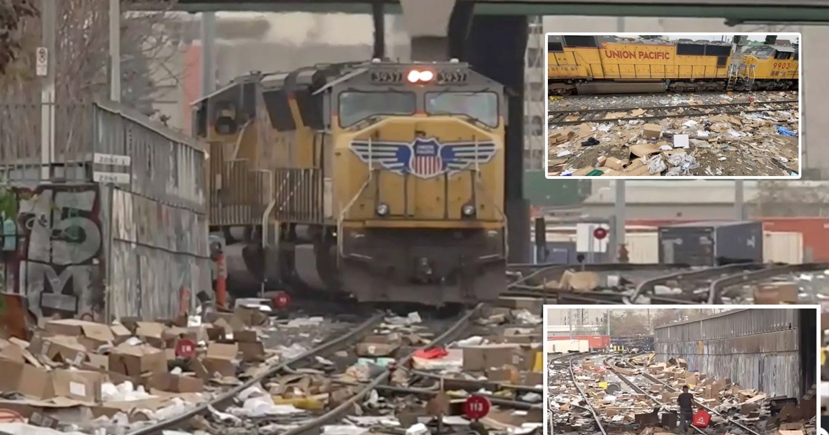 q8 10.jpg?resize=1200,630 - Thieves TRASH Los Angeles Train Yard While Breaking Into Cargo Containers