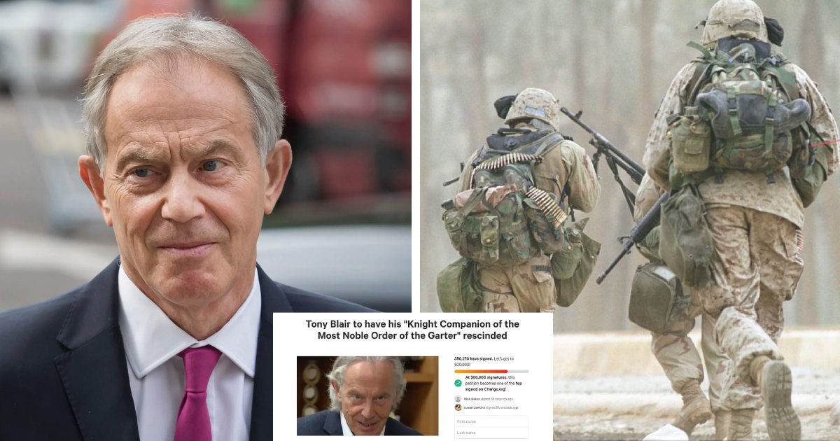 q8.png?resize=1200,630 - Fury As 'Tens Of Thousands' Sign Petition To Have Tony Blair Stripped Of His Knighthood Honor