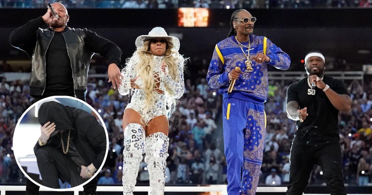 agasdgasdgas.png?resize=412,275 - BREAKING: Super Bowl Marks History With First Hip-Hop Show Ever As Dr Dre, Snoop Dogg & Kendrick Lamar Perform While Eminem Takes Knee