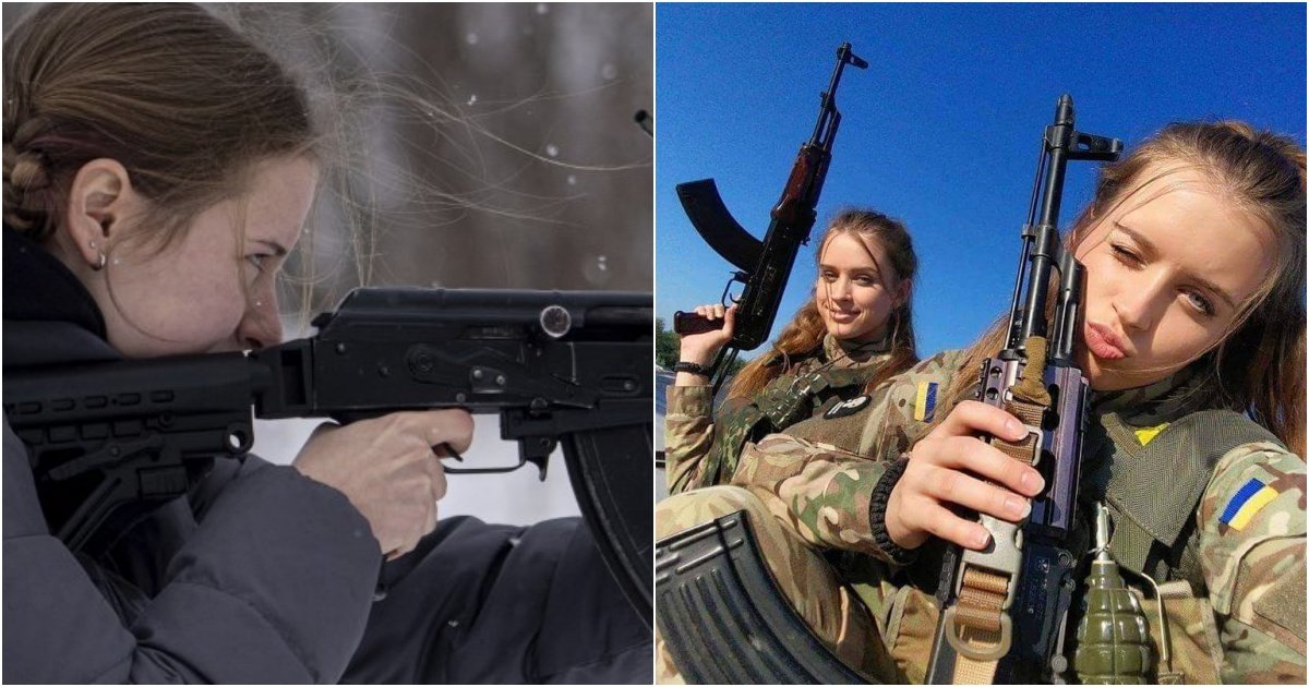 collage 136.jpg?resize=412,232 - "여자도 나라 지킬 수 있다!!" 러시아와 전쟁 대비해서 총 들고 훈련에 돌입한 우크라이나 여성들 모습