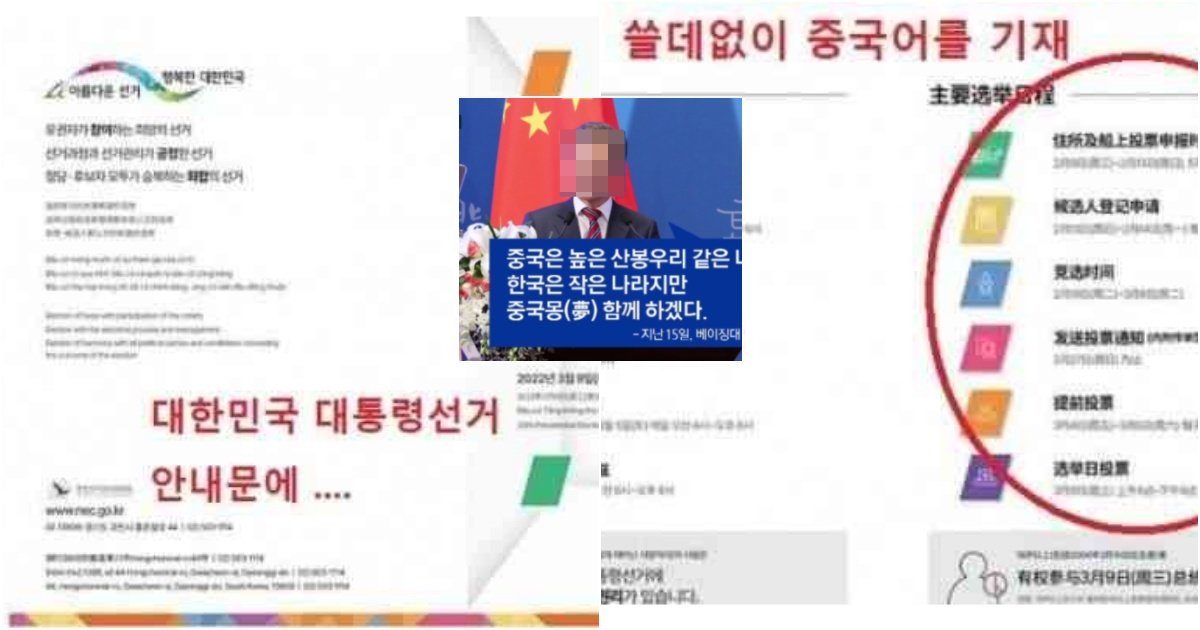 collage 243.jpg?resize=1200,630 - "한국 사람만 투표하는거 아님..?" 대한민국 대통령 선거 안내문에 중국어 안내 등장했다