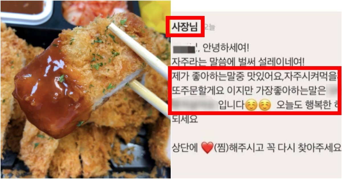 collage 288.jpg?resize=412,275 - ‘제가 가장 좋아하는 말은 오빠 저..’ 진짜 어이가 너무 없는 돈까스 사장님의 리뷰 답댓글(+사진)