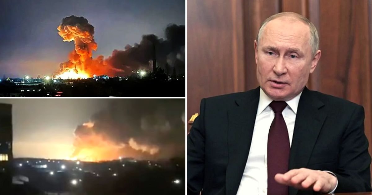 explosion.jpg?resize=1200,630 - BREAKING: Huge Explosions And Gunfire Were Heard In Ukrainian Capital City Kiev Moments After Putin Declares Invasion