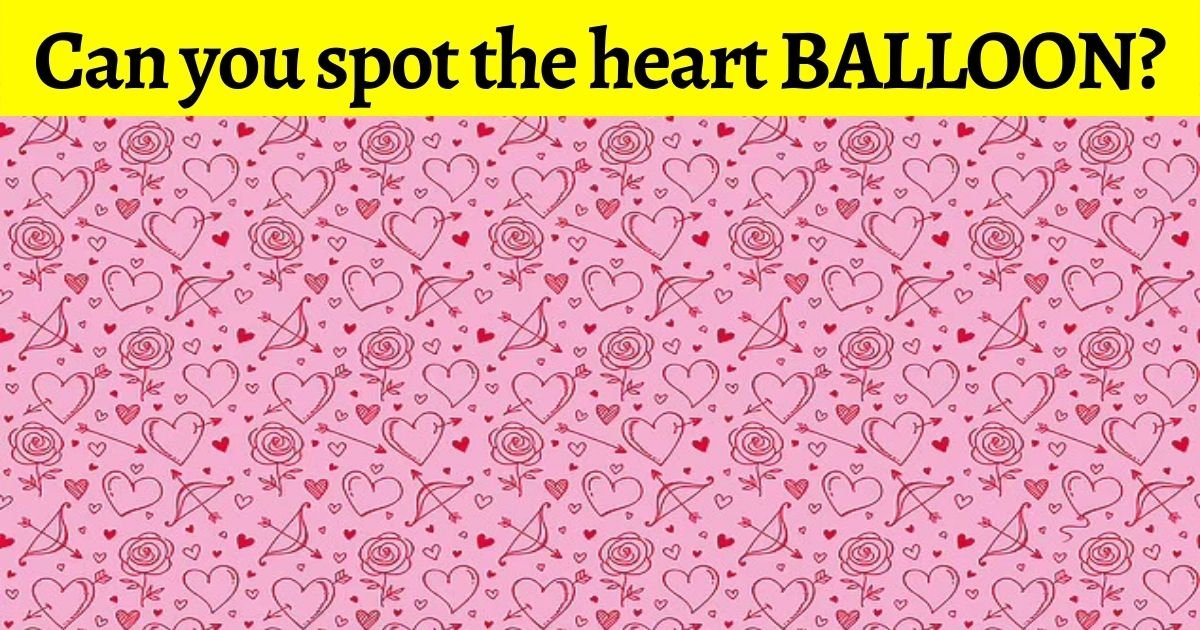 heart3.jpg?resize=412,275 - 9 Out Of 10 People Can't Spot The Love Heart BALLOON In This Picture! But Can You Find It?