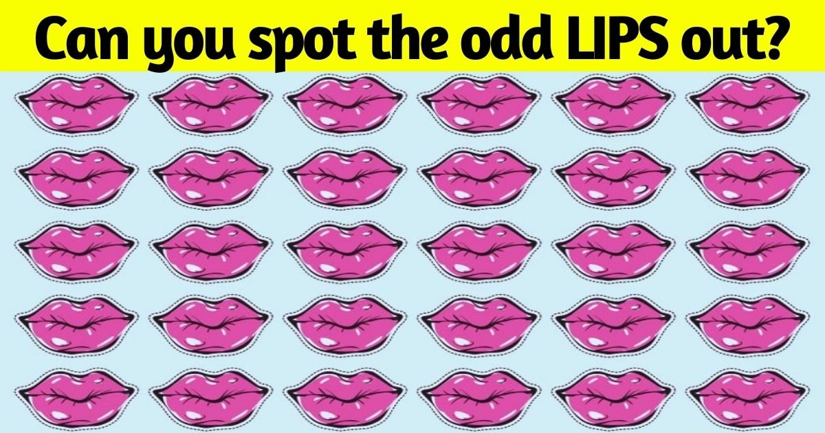 lips3.jpg?resize=1200,630 - Only 1 In 10 People Can Find The Odd LIPS Out In Just 10 Seconds! But Can You Also Beat This Challenge?