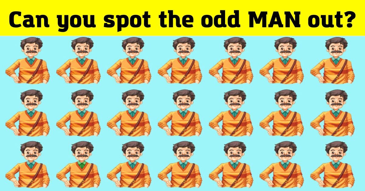 man4.jpg?resize=1200,630 - Only 1 In 10 People Can Spot The ODD Man Out Within 10 Seconds! But Can You Also Find It?