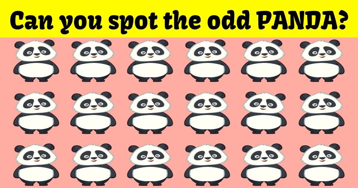 panda3.jpg?resize=1200,630 - 9 Out Of 10 People Can't Spot The Odd PANDA In This Picture Puzzle! But Can You Find It In Just 10 Seconds?