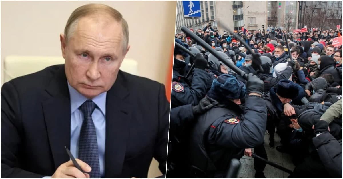 photo 2022 02 28 13 36 15.jpg?resize=412,232 - Thousands of ANTI-WAR Protesters In Cities Across Russia Were Arrested And Hundreds Were Detained