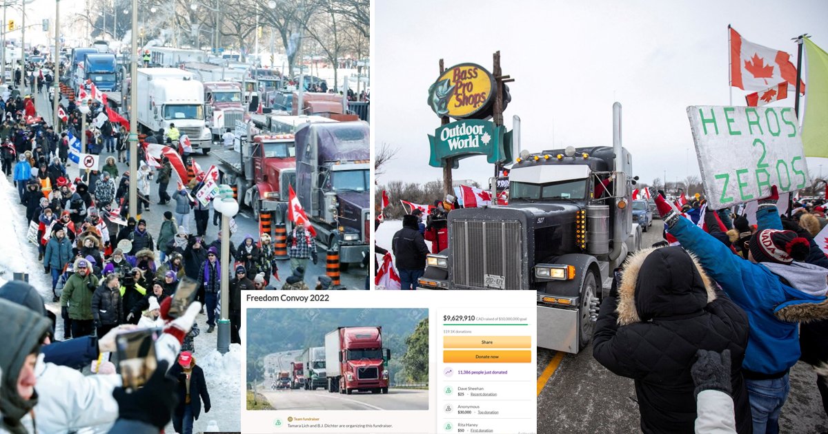 q1 10.jpg?resize=412,275 - GoFundMe Account For Canadian Trucker Convoy Who Drove Justin Trudeau Out Of His Own Office Reaches $10 MILLION