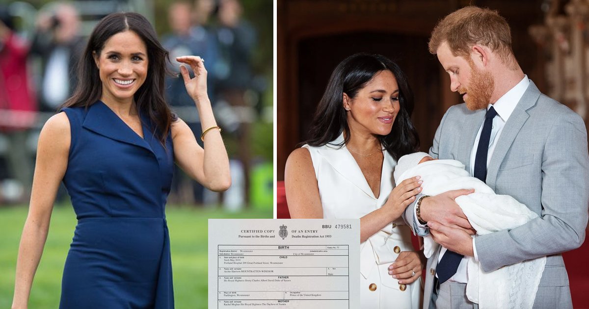 q4 11.jpg?resize=1200,630 - Prince Harry & Meghan Markle’s Fans Left CONFUSED After Little Archie’s Birth Certificate Mentions ‘Bizarre’ Details