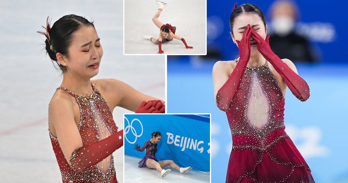 q5 1 1.jpg?resize=1200,630 - US-Born Chinese Figure Skater Falls AGAIN & Breaks Down In Tears Amid Criticism For Poor Performance