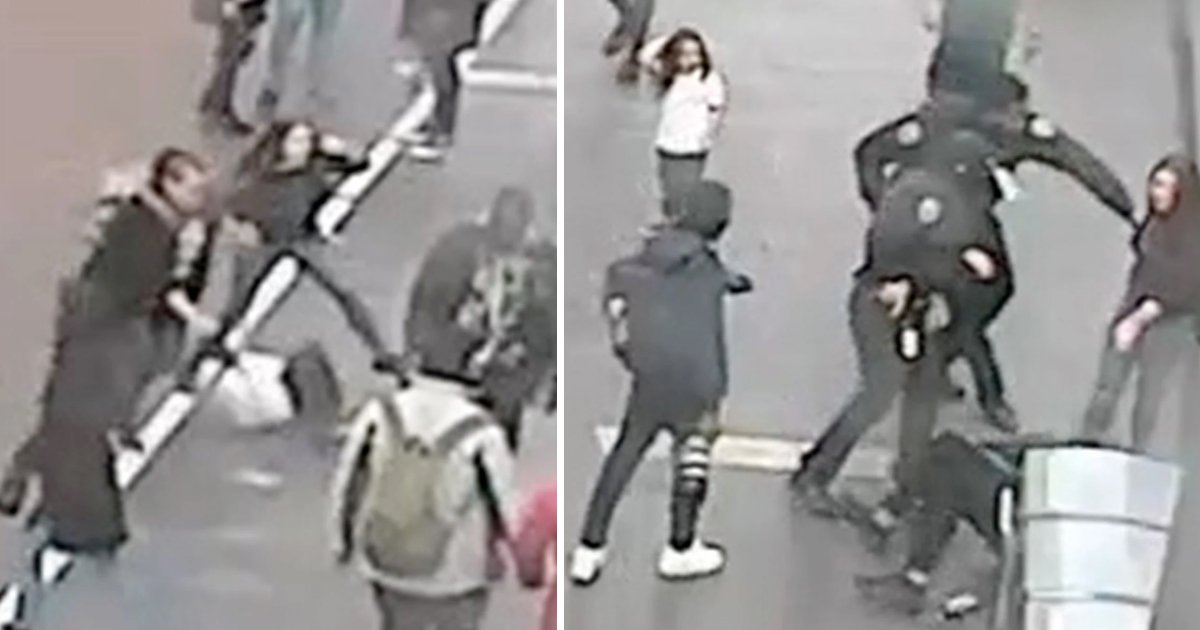 q7 6 1.jpg?resize=412,275 - JUST IN: Violence In Times Square As Man Seen PUNCHING 4-Year-Old Boy In The Head & KICKING Cop