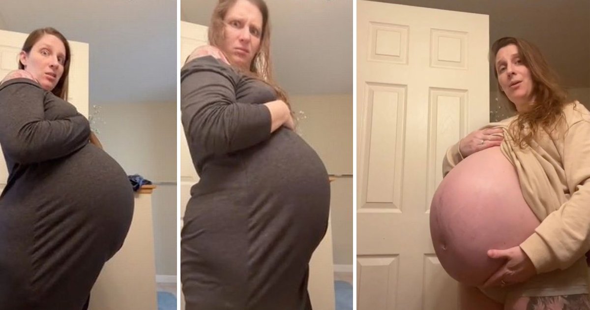 q8 12.jpg?resize=412,275 - Pregnant Mom STUNS Audiences With Baby Bump So HUGE That Many Believe There Are EIGHT Babies Inside