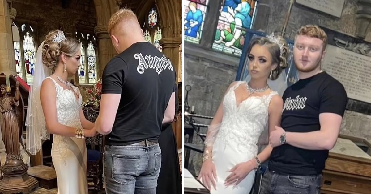 q8 3.jpg?resize=412,275 - Groom SLAMMED For Showing Up To His Own Wedding In 'Jeans & A T-Shirt' While Wife Steals The Show With Her 'Over The Top' Glam Appeal