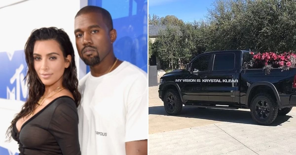 untitled design 91.jpg?resize=1200,630 - BREAKING: Kanye West Shares Bizarre Valentine's Day Message As He Sends A Truck Full Of ROSES To Kim Kardashian's House