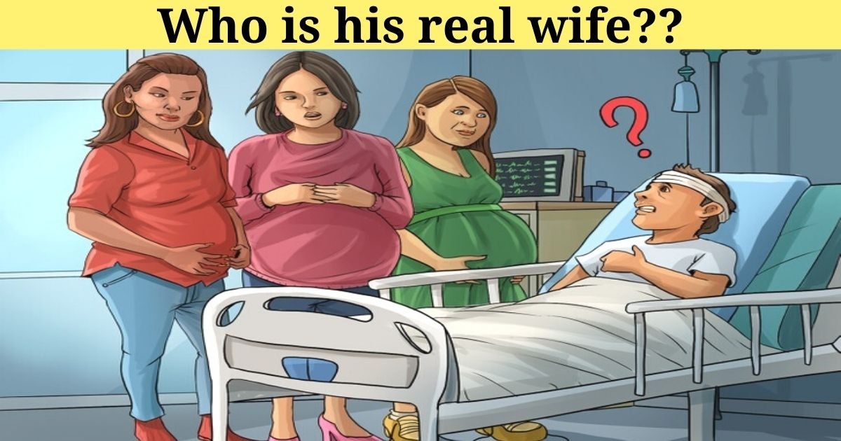 who is his real wife.jpg?resize=1200,630 - Can You Find Out Who The Man's Real Wife Is? 90% Of Viewers Couldn’t Solve This Tricky Puzzle!
