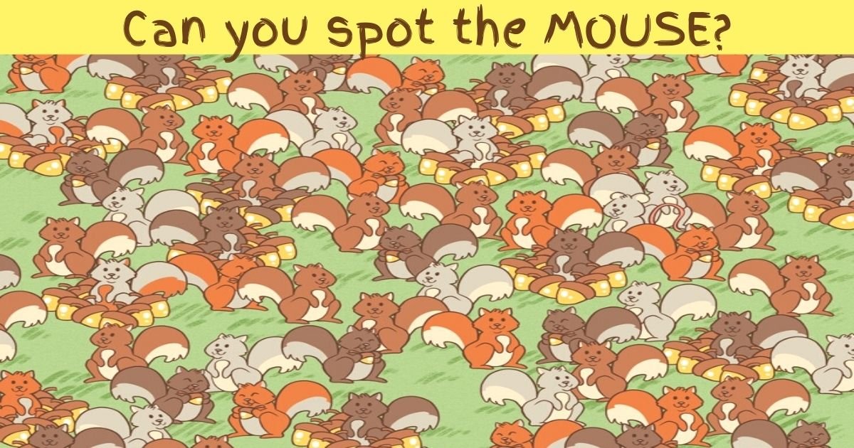 add a heading.jpg?resize=412,275 - 9 In 10 People Can't See The MOUSE Hiding Among The Squirrels! How About You?