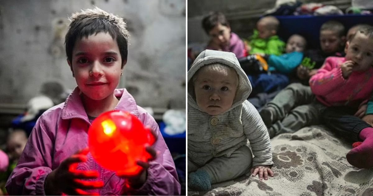 children5.jpg?fit=1024%2C538&ssl=1&strip=all - Heartbreaking Photos Show Ukrainian Children Trapped In A Besieged Port City Hiding In Shelter Where 6-Year-Old Girl Died Of Thirst