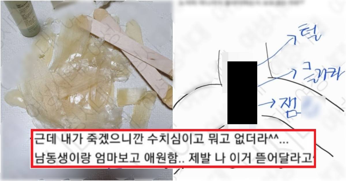 collage 61.jpg?resize=412,275 - 브라질리언 왁싱을 남동생과 엄마 도움으로 성공한 여자