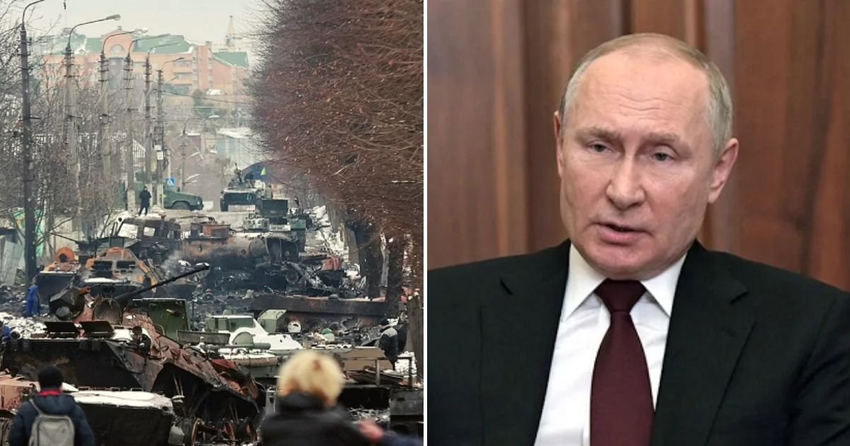 convoy5.jpg?resize=1200,630 - Pictures Of Smoldering Wrecks Of Russian Tanks Revealed As Moscow ADMITS Almost 500 Troops Have Been Killed And 1,600 Injured